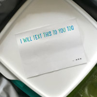 I will text this to you too funny blue