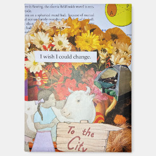 I Wish I Could Change To The City Camping Magnet