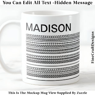 I Wish I Was Painting & Name Hidden Message 091B Coffee Mug