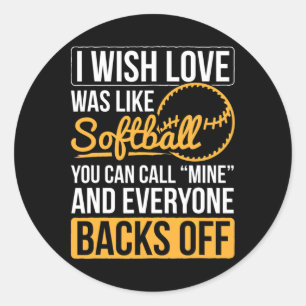 I Wish Love Was Like Softll Softll Player Softll T Classic Round Sticker