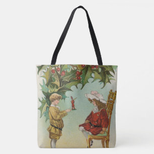 I WIsh You a Merry Christmas - vintage postcard Tote Bag