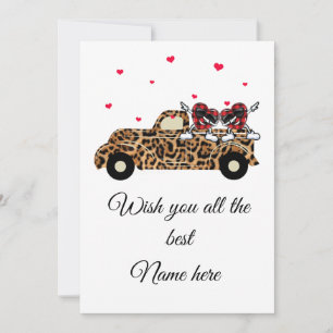 i wish you all the best good luck to you gift invitation