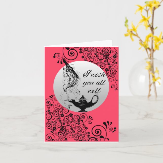 I wish you all well card (Yellow Flower)