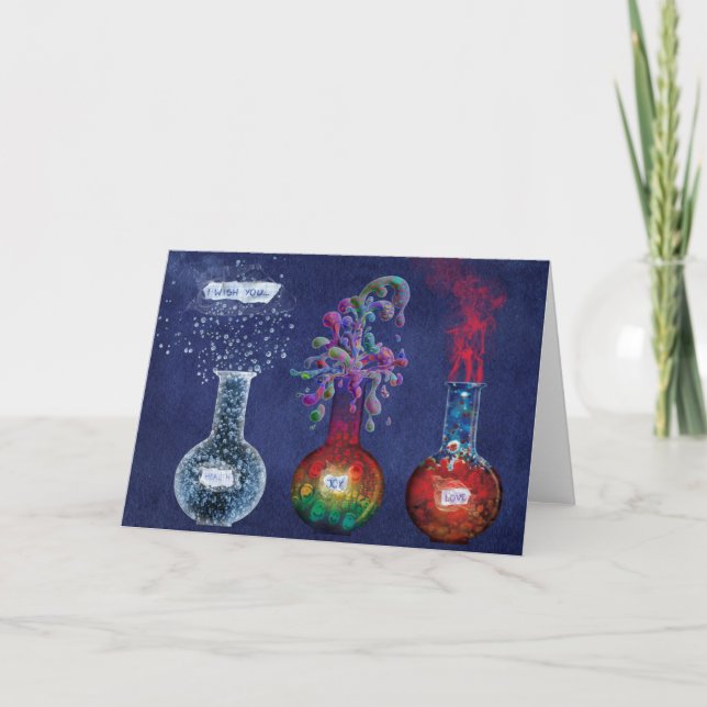 I wish you love joy and health holiday card (Front)