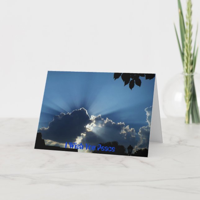 I Wish You Peace Card (Front)