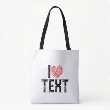 I WITH RED HEART DESIGN