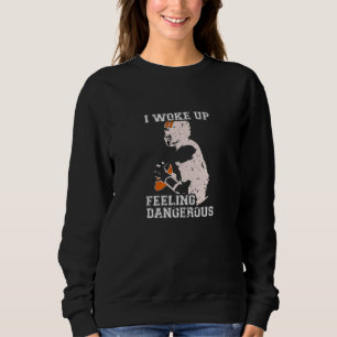 I Woke Up Feeling Dangerous Sports Football 1 Sweatshirt