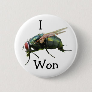 I WON 6 CM ROUND BADGE
