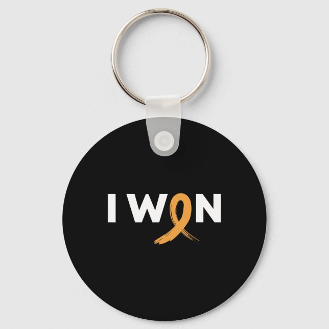 I Won Against Childhood Cancer Survivor  Key Ring (Front)