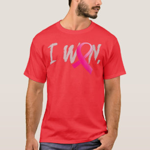 I Won Breast Cancer Awareness Pink Ribbon Survivor T-Shirt
