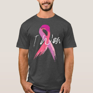 I won breast cancer awareness support pink ribbon  T-Shirt