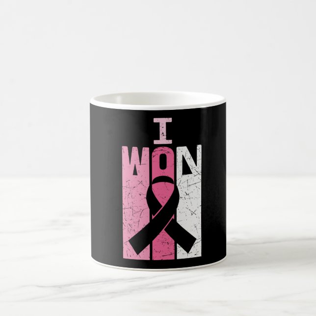 I Won Breast Cancer Awareness Warrior Survivor  Coffee Mug (Center)