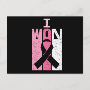 I Won Breast Cancer Awareness Warrior Survivor  Postcard