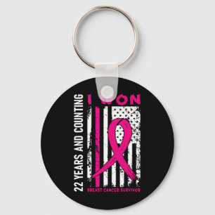 I Won Breast Cancer Survivor 22 Year Anniversary C Key Ring