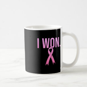 I Won Breast Cancer Survivor Awareness Month Pink Coffee Mug