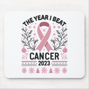 I Won Breast Cancer Survivor Women 2025 Funny Chri Mouse Pad