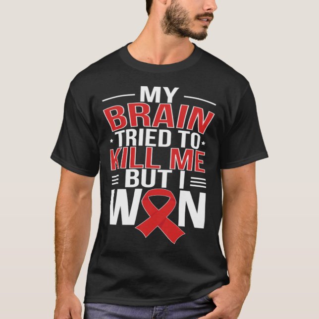 I Won Stroke Survivor Stroke Awareness Month 1 T-Shirt (Front)
