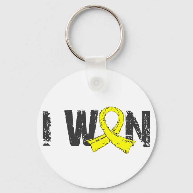 I Won Testicular Cancer Key Ring (Front)