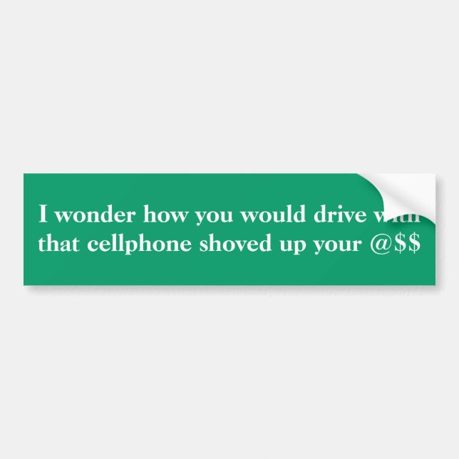 I wonder bumper sticker (Front)