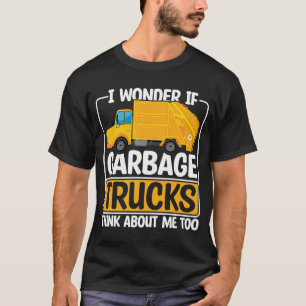 I Wonder If Garbage Trucks Recyling Outfit for Tod T-Shirt