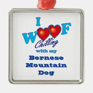 I Woof Bernese Mountain Dog Metal Tree Decoration