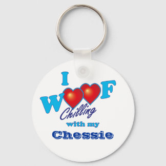 I Woof Chessie Key Ring