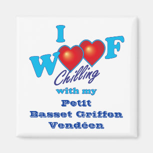 I Woof Petit Basset Griffon Vendeen Magnet