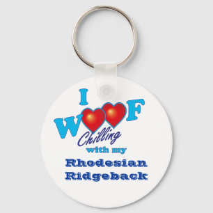 I Woof Rhodesian Ridgeback Key Ring
