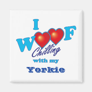 I Woof Yorkie Magnet