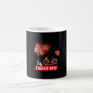 I Woof You. Boston Terrier Dog Valentine Gifts Coffee Mug