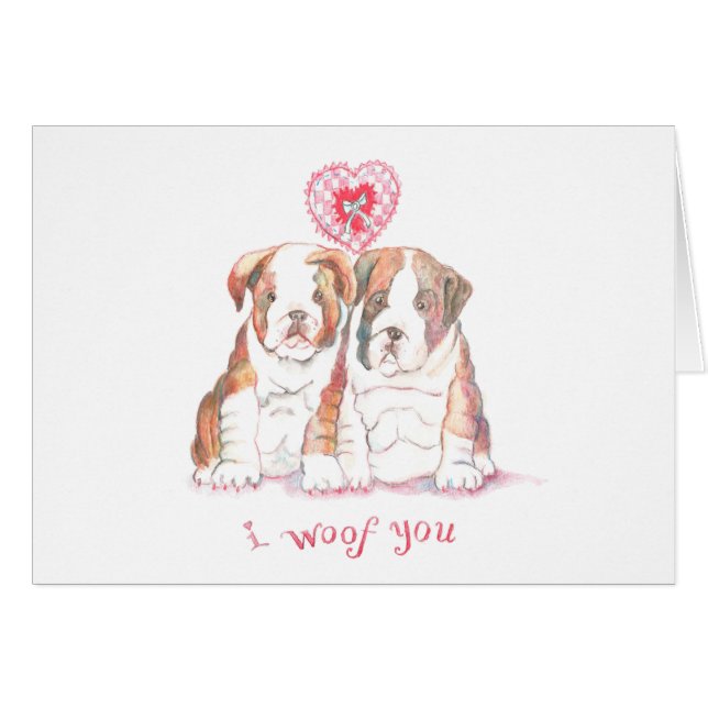 I Woof You Card (Front Horizontal)