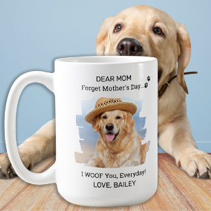 I Woof You Dog Mum Happy Mother's Day Pet Photo Coffee Mug