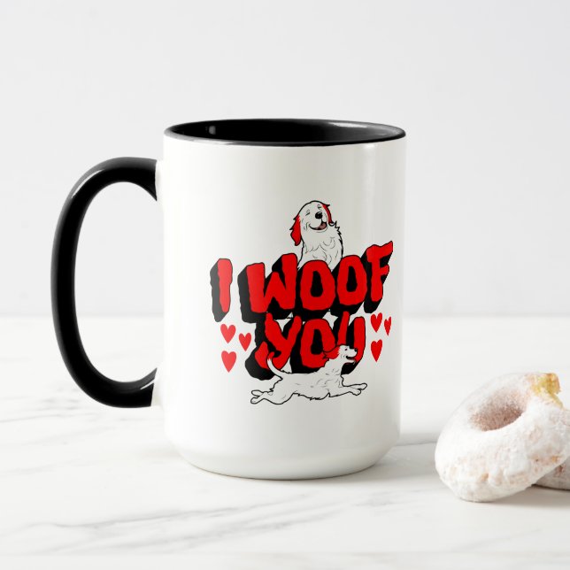 I woof you mug (With Donut)