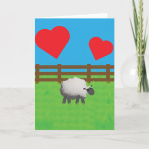 I wool always love EWE Valentine Holiday Card