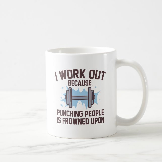 I Work Out Coffee Mug (Right)