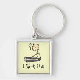 I Work Out Tshirts and Gifts Key Ring