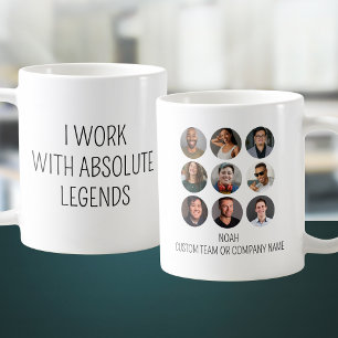I Work With Absolute Legends 9 Photo Office Team Coffee Mug