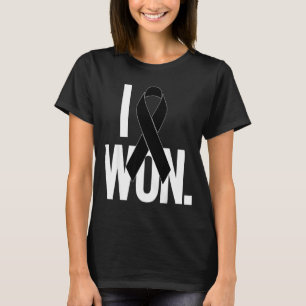 I worn black ribbon melanoma awareness T-Shirt
