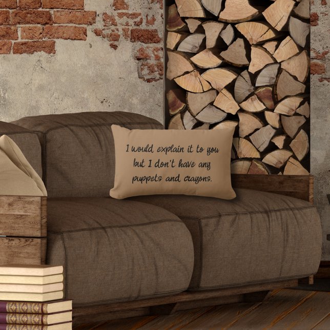 I Would Explain It Lumbar Cushion (Creator Uploaded)