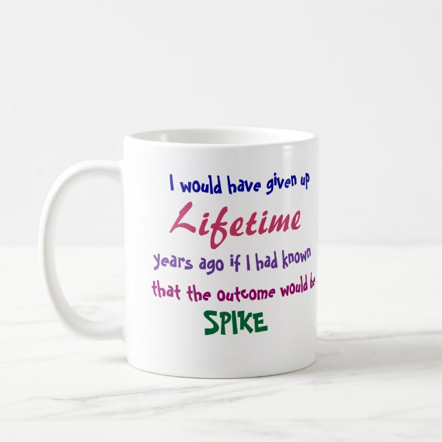 I would have given up, Lifetime, years ago Coffee Mug (Left)