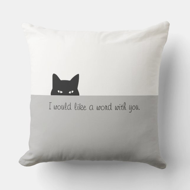 I would like a word with you cushion (Front)
