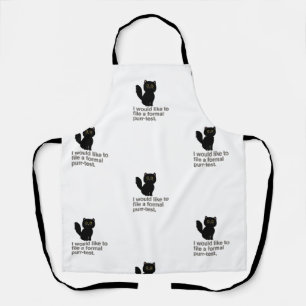I Would Like To File A Formal Purr-test Apron
