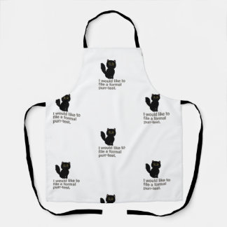 I Would Like To File A Formal Purr-test Apron