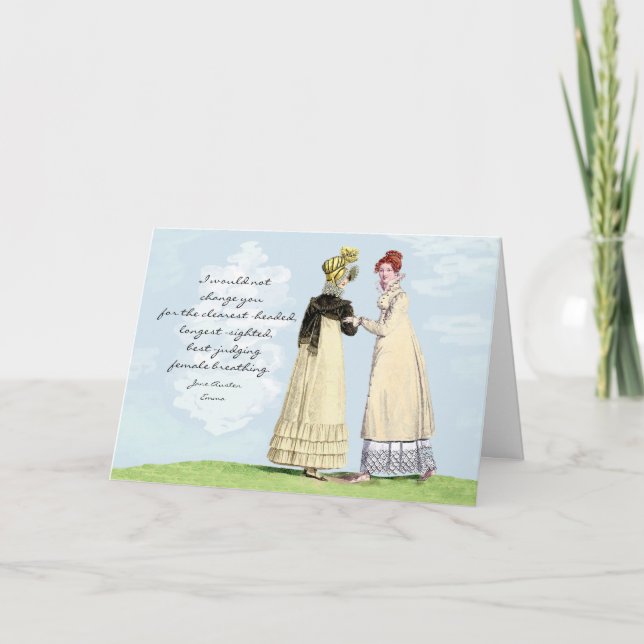 I Would Not Change You - Jane Austen Note Card (Front)