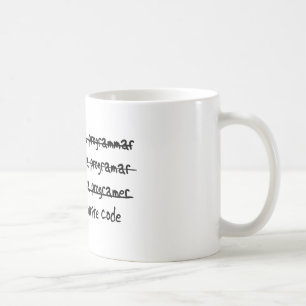 I Write Code Coffee Mug