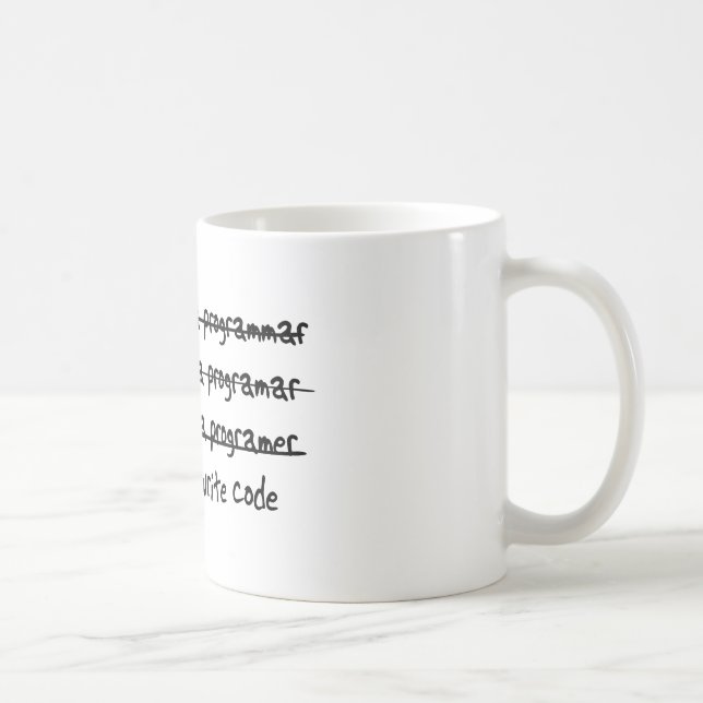 I Write Code Coffee Mug (Right)