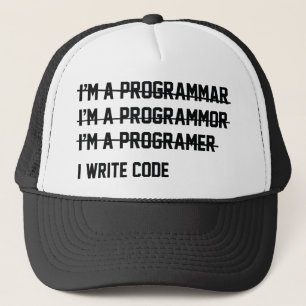 I Write Code Trucker Hat