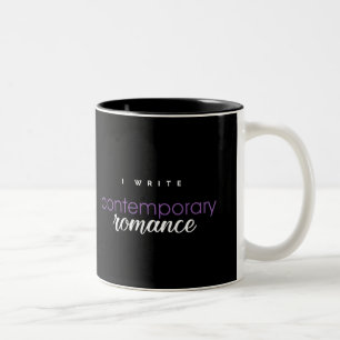 I Write Contemporary Romance Two-Tone Coffee Mug
