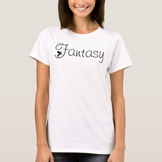 I write Fanstasy, Pegasus T-Shirt (Front)