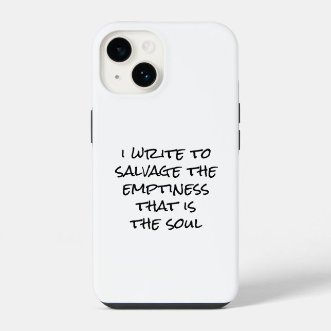 I Write iPhone Case (Back)